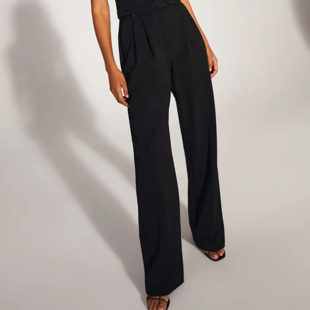 NWT - Favorite Daughter “The Favorite Pant” – Wide Leg Trouser – Black – Size 14